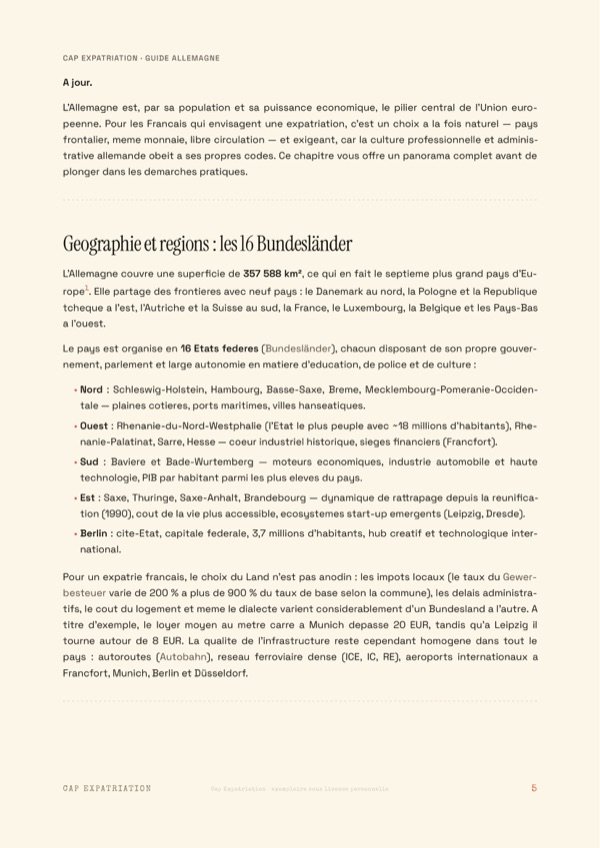 Exemple de page — Guide Allemagne