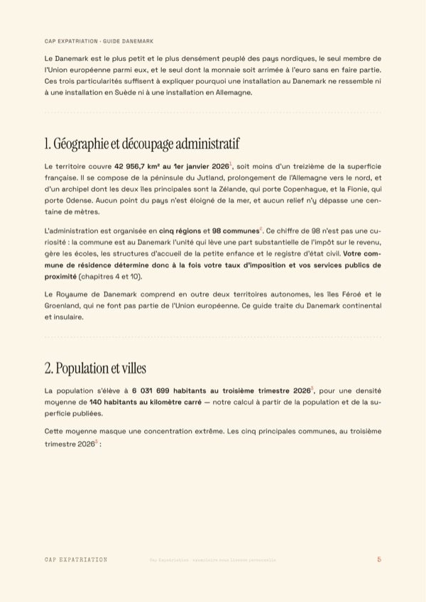 Exemple de page — Guide Danemark