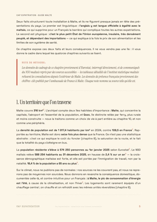 Exemple de page — Guide Malte