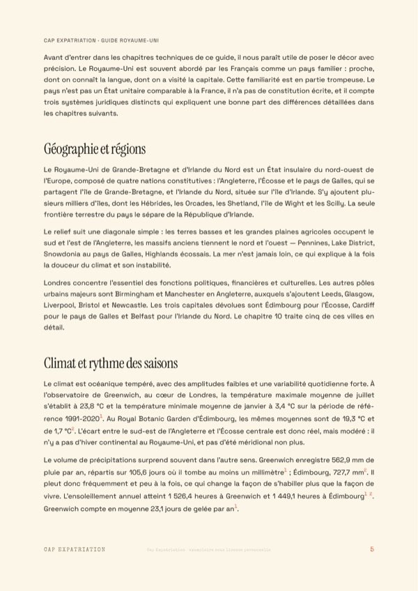 Exemple de page — Guide Royaume-Uni